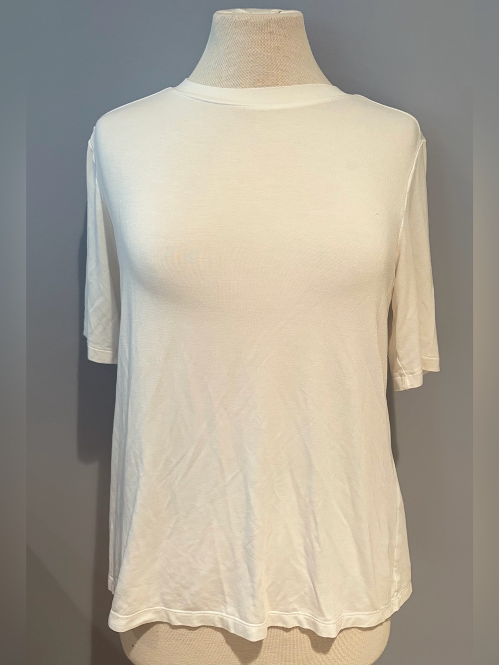 Banana Republic Women's Crewneck Short Sleeve Tee - White